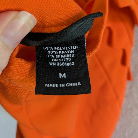 Victoria Beckham x Target Orange Mini Skirt Size M Back Zip - Picture 8 of 8